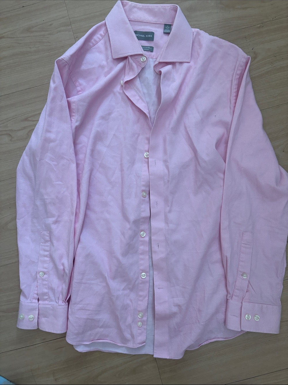 Michael Kors Light Pink Men's Dress Shirt